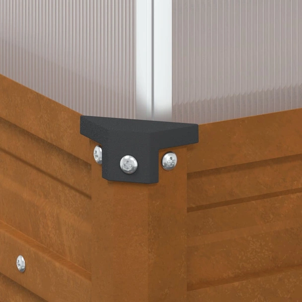 Градинска леха , стомана и алуминий - 100 x 100 x 77 - Image 10