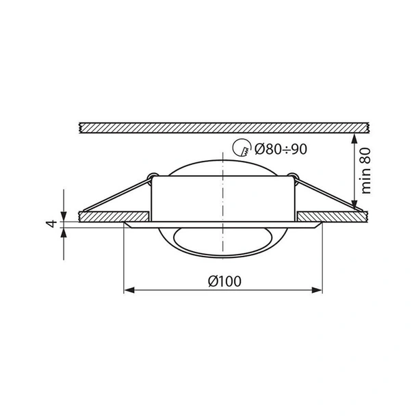 Луна за вграждане CT-2117 W - Image 2