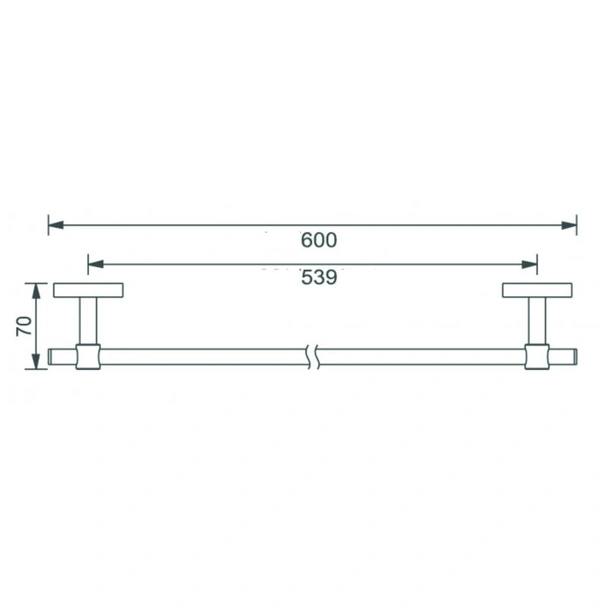 Поставка за хавлия 60 см Елла INTER CERAMIC - Image 2