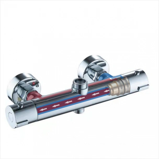 Телескопично тръбно окачване със смесител Соланж хром INTER CERAMIC - Image 3