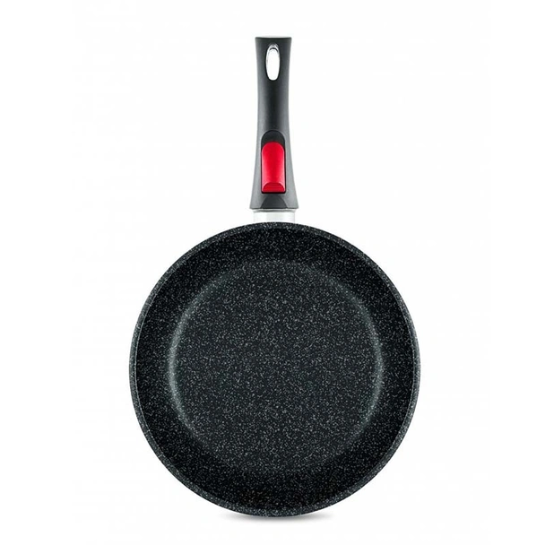 Тиган с незалепващо покритие ø24 см черен гранит НЕВА МЕТАЛЛ ПОСУДА - Image 4