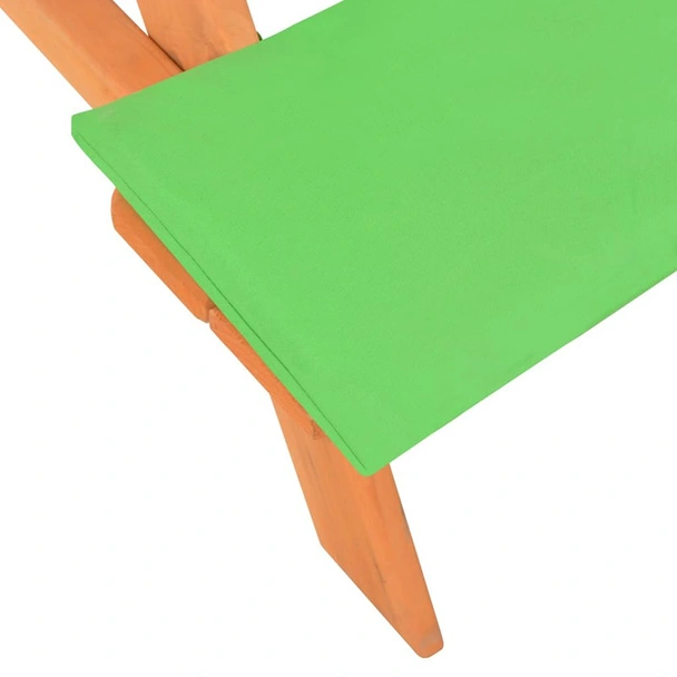 Детска маса за пикник с пейки, ела масив, 89x79x50 см - Image 4