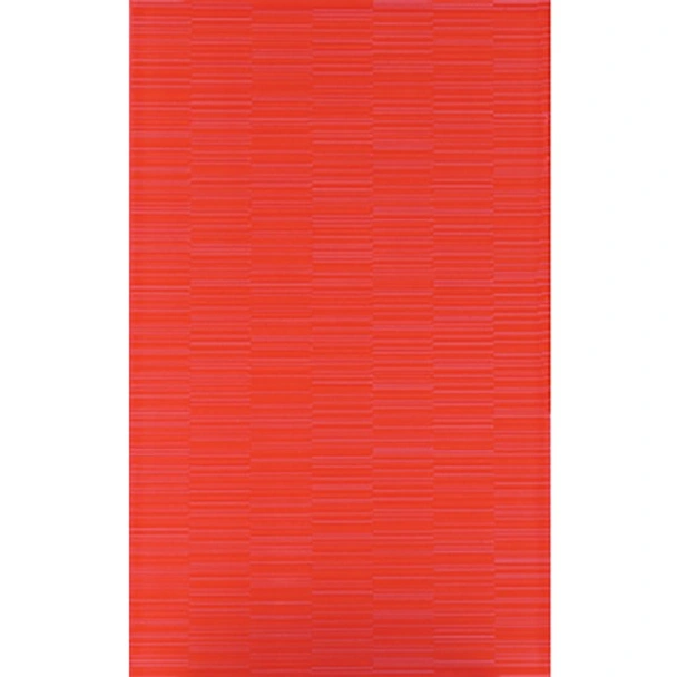 Фаянс 25х40 см Линеа червен 7109 KAI