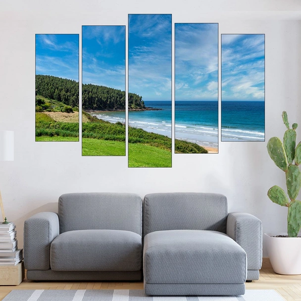 Където морето среща гората - картина пано за стена - Image 3