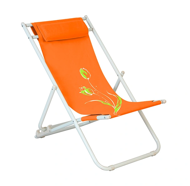 Плажен стол 3 позиции оранжев - Image 3