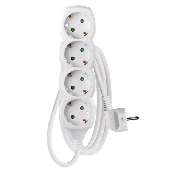 Разклонител с 4 гнезда 1.5 м бял EMOS - Image 2