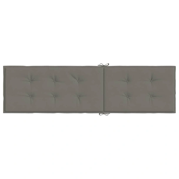 Възглавница за стол шезлонг меланж тъмносива (75+105) x 50 x 4 см - VL4002488 - Image 5