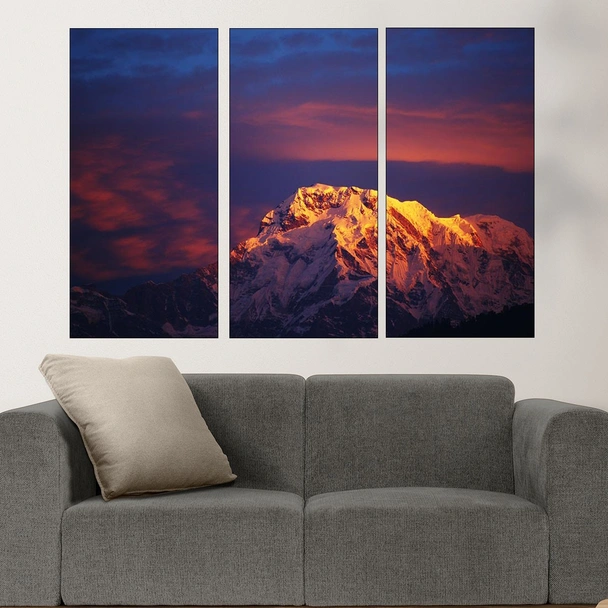 Залез над връх Анапурна - картина пано за стена - Image 2