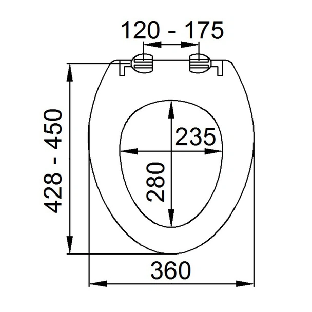 Капак за тоалетнa чиния бял Санитапласт - Image 2