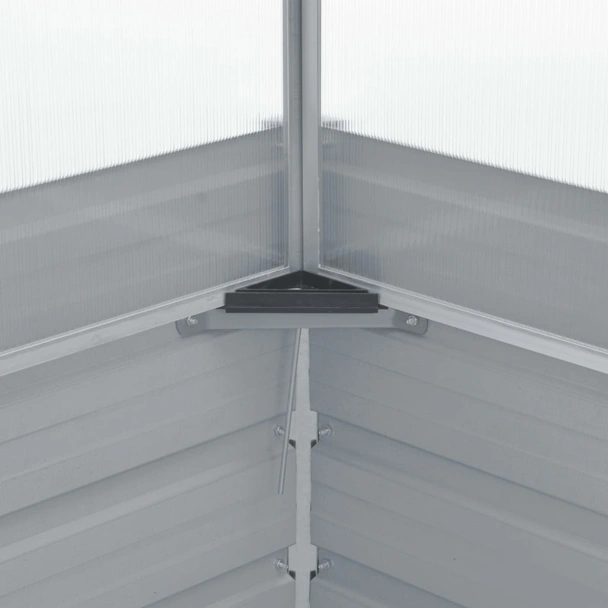 Мини парник с повдигащ покрив, 100x100x85 см,  сив - Image 5