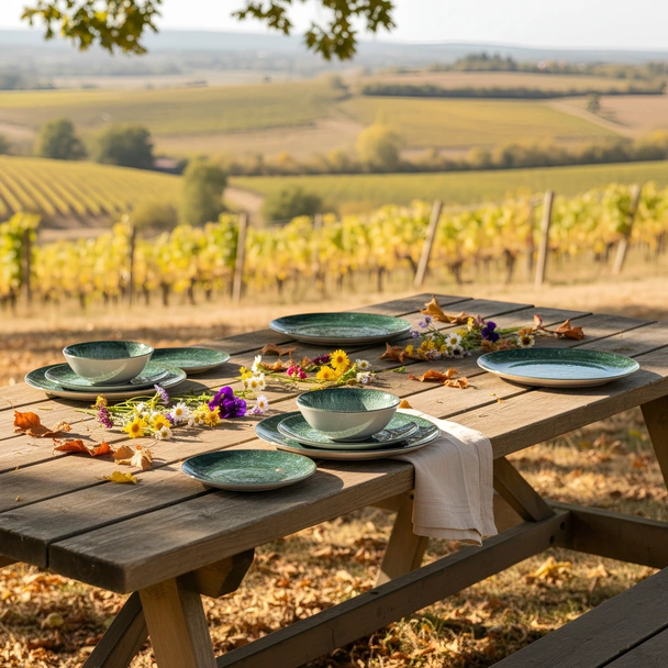 Порцеланов сервиз за хранене 24 части Горски мъх TOPRAKSAN - Image 4