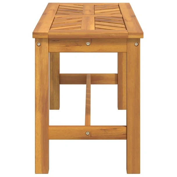 Градинска пейка, 80 cм, масив акациево дърво - VL362236 - Image 4