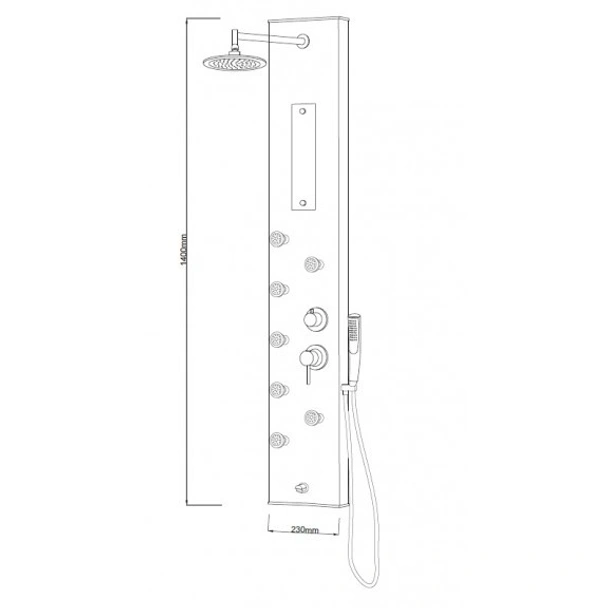 Хидромасажен панел "дилея" white icsh 3014 - Image 2