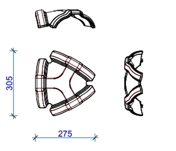 Капак тройник черен MLADOST - Image 3