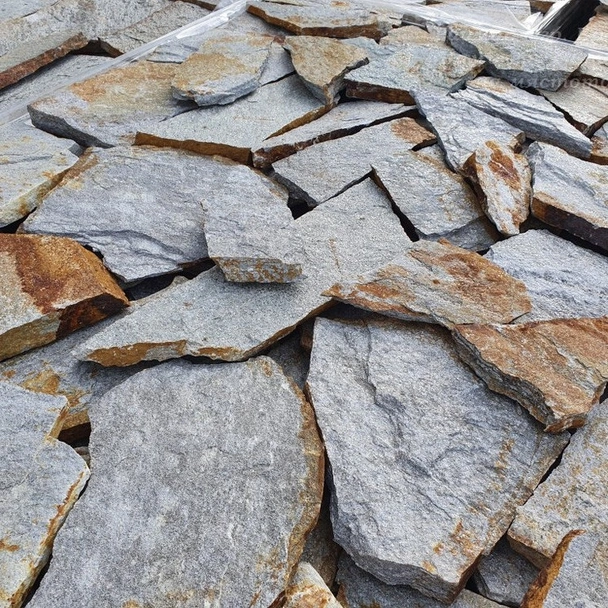 Облицовка от дребни плочи от Сребрист гнайс Металик - Image 2