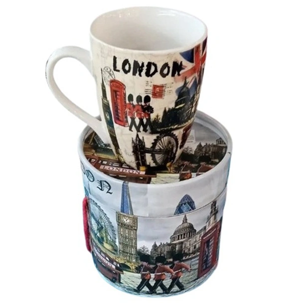 Порцеланова чаша с Лондонска забележителност в кутия