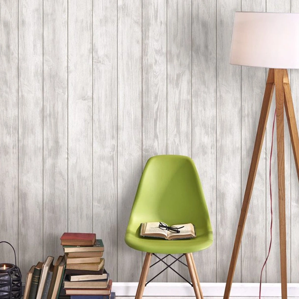 PVC ламперия 25 см 8 мм 2.65 м Grey Wood VILO - Image 2