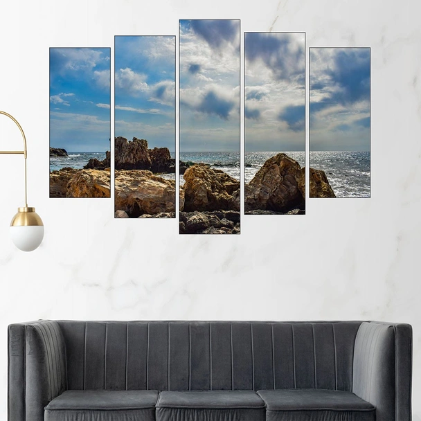 Скалисти брегове на айя напа - картина пано за стена - Image 3