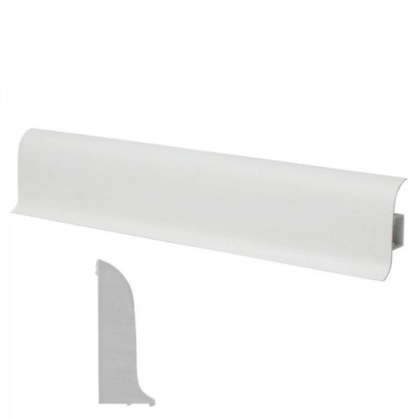 Лява тапа за PVC перваз Salag SG56/00 - бяла