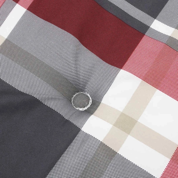 Възглавница за стол шезлонг червено каре (75+105)x50x4 см - VL314186 - Image 7