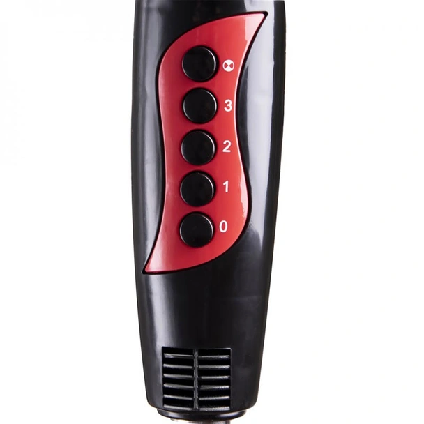 Вентилатор на стойка с 5 перки, 45W, 40 см, 3 скорости, черен - Image 2