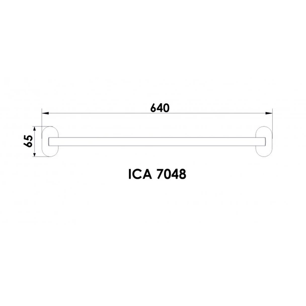 Двойна поставка за хавлии "арго"-  ica 7048 - Image 2