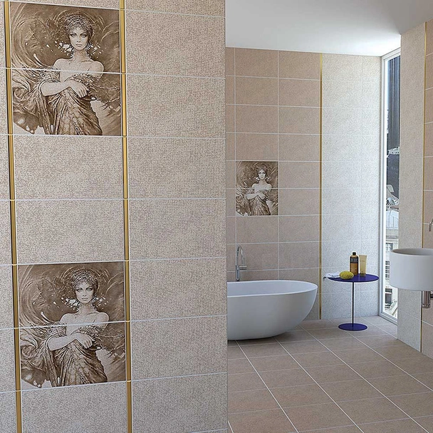 Фаянс 25x40 см Космос светлобежов 5615 KAI - Image 2