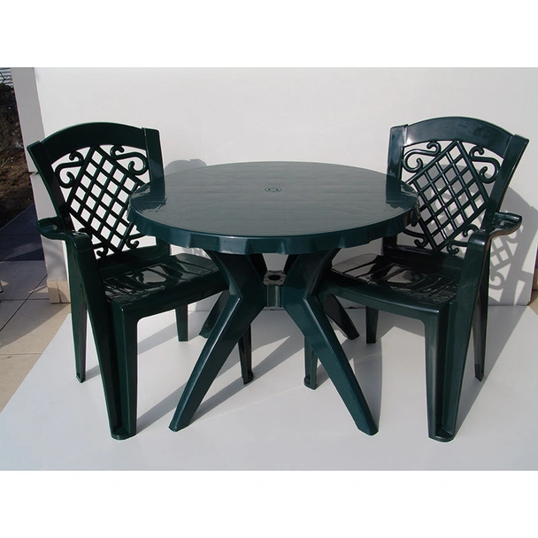 Градинска зелена маса Ø90см Лукс - Image 2