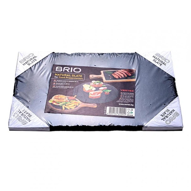 Каменна плоча за сервиране 26.5x16.2x0.5 см черна BRIO - Image 4