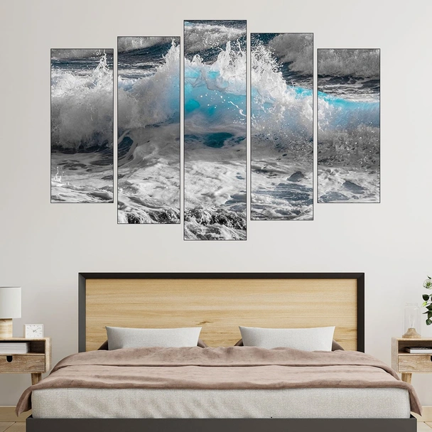 Вълни в океана - картина пано за стена - Image 3