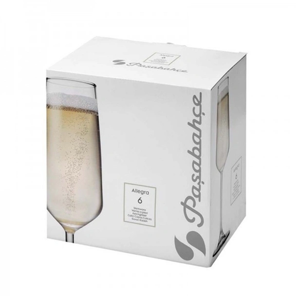 Чаши за шампанско 195 мл 6 бр. Allegra PASABAHCE - Image 6