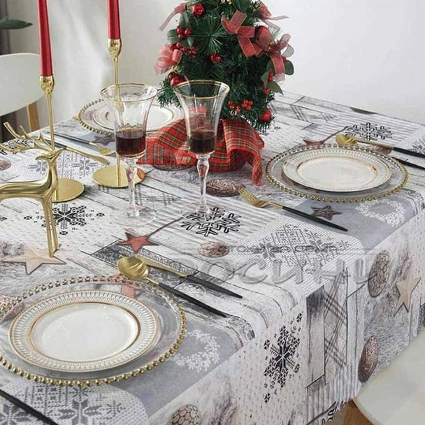 Коледна покривка за маса Скандинавски стил 150х180 см - Image 3