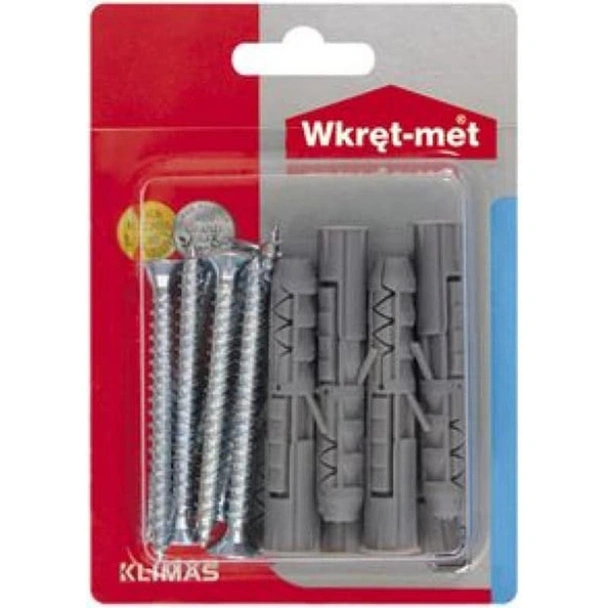 Комплект дюбели за бетон с винт 6Х60 с фрезенкова глава