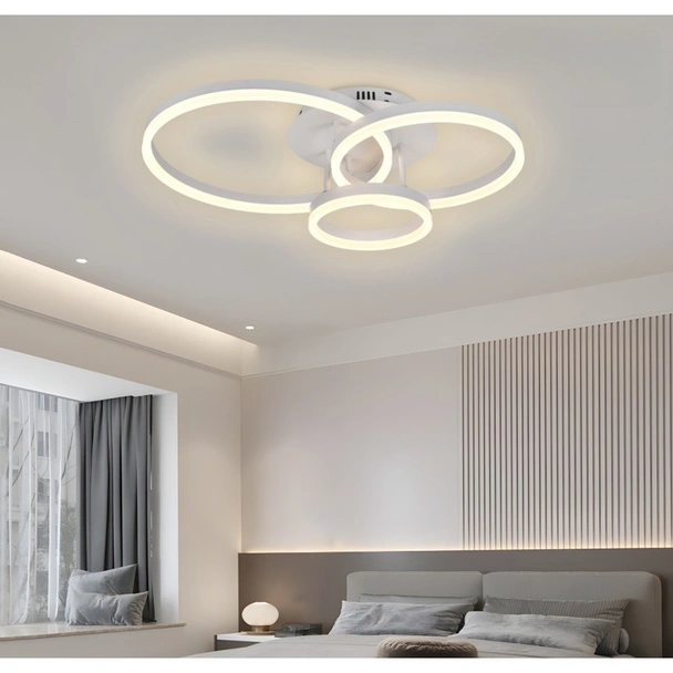 LED полилей Caterina с дистанционно 60 W бял LIGHTEX - Image 4