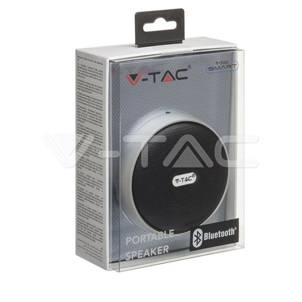 Преносима bluetooth колона micro USB сива - V-TAC - Image 2
