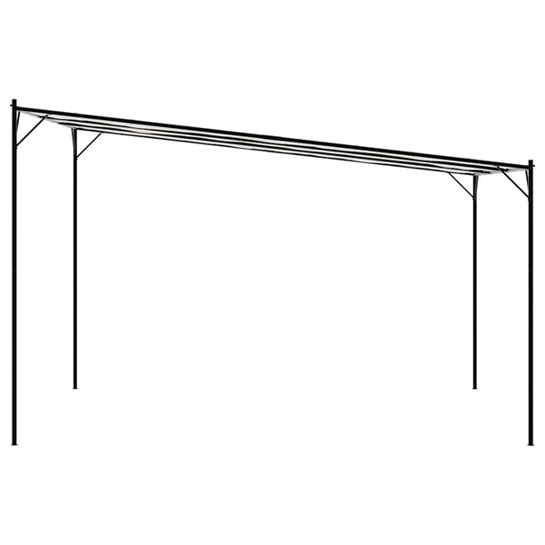 Шатра, бяла, 4х4 м, 180 г/м², плат и стомана - Image 5