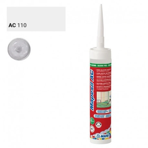 Силиконов уплътнител 310 мл Mapesil AC N110 Манхатън MAPEI