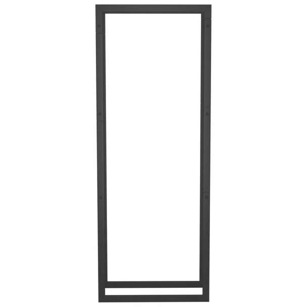 Стойка за дърва за огрев, черен мат, 50x28x132 см, стомана - Image 3