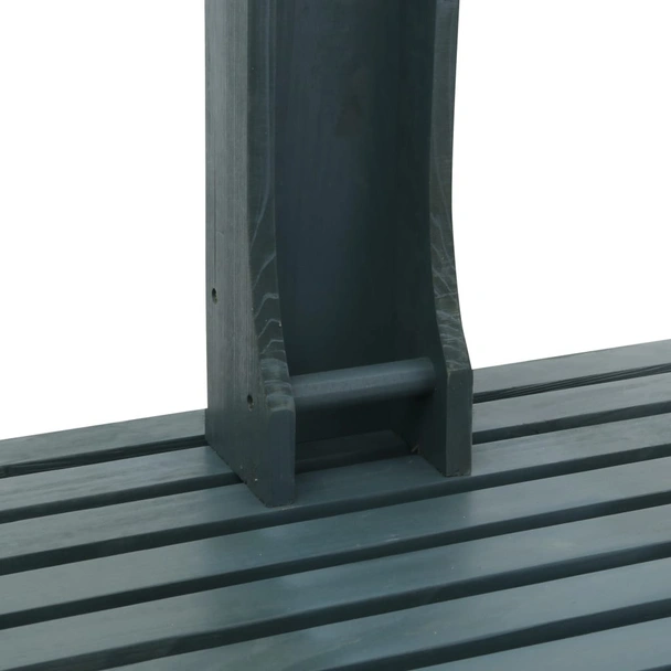 Градински душ с масивна дървена основа - Image 4