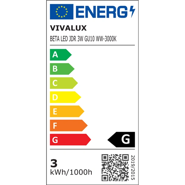 LED лампа BETA LED -GU10-3W VIVALUX - Image 3