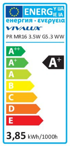 LED лампа PROFILED- MR16- 3.5W- 280LM- 12V- G5.3- 2700К - Image 3