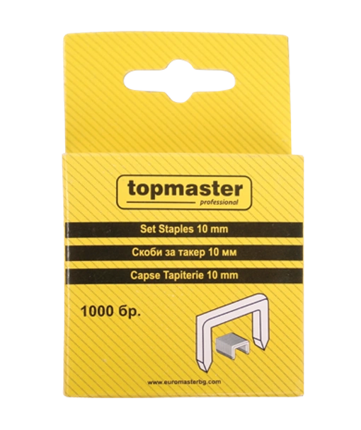 Скоби за такер 6 мм / кутия 1000 броя Topmaster - Image 2