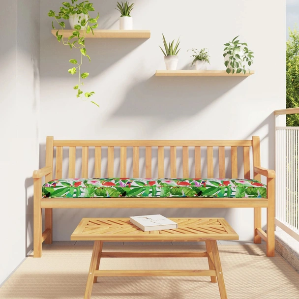 Възглавница за палета за пейка Тропическа джунгла 200x40x8 см Оксфордска тъкан - VL42001687 - Image 2