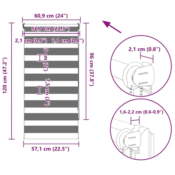 Възглавници за столове с облегалка 2 бр светлосини Оксфорд плат - VL361886 - Image 10
