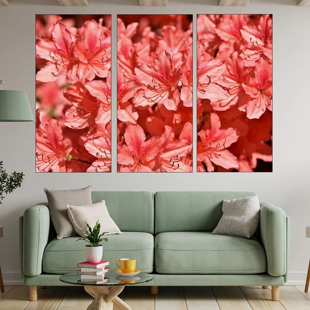 Рододендрон в близък план - картина пано за стена - Image 2