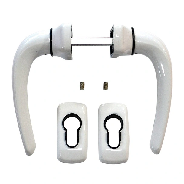 Дръжка за алуминиева врата бяла MMS