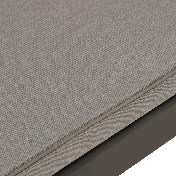 Градинска лаундж пейка с възглавници, пластмаса, сива - VL315849 - Image 5