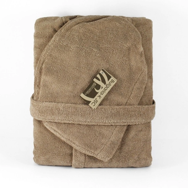 Халат за баня Ню Уейв капучино размер L BULGARIA TEX - Image 2