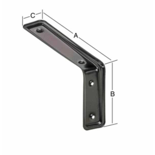 Конзола рафтоносач 115x80x40 мм черна 3F VORMANN - Image 2