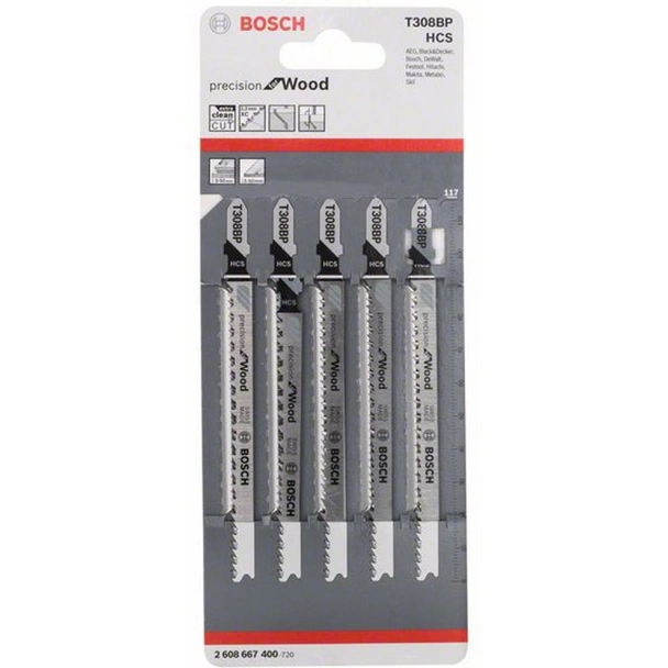 Нож за прободен трион 1 бр T 308 BP дърво BOSCH - Image 2